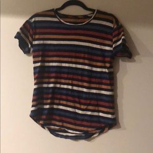 Madewell multi stripe t shirt